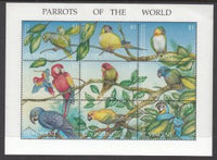 St Vincent 2153 Parrots Souvenir Sheet MNH VF