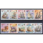 Jersey 941-950a Saling Ships MNH VF