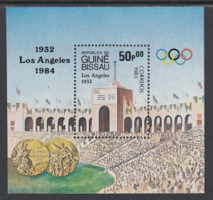 Guinea Bissau 496 Summer Olympics Souvenir Sheet MNH VF