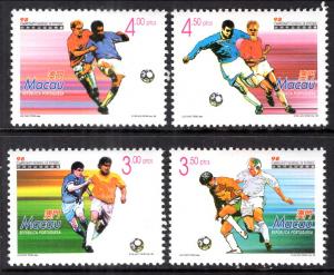 Macau 933-936 Soccer MNH VF