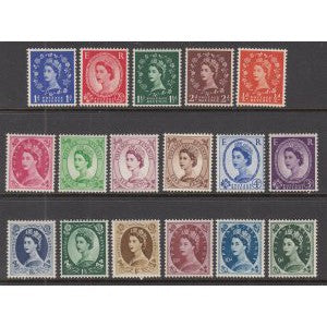 Great Britain 292-308 MNH VF