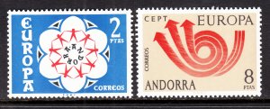 Andorra Spanish 75-76 Europa MNH VF