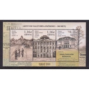 Lithuania 1102 Souvenir Sheet MNH VF