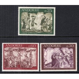 Andorra French 185-187 Easter MNH VF