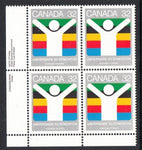 Canada 981 Inscription Plate Block MNH VF