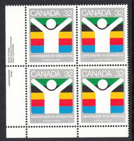 Canada 981 Inscription Plate Block MNH VF