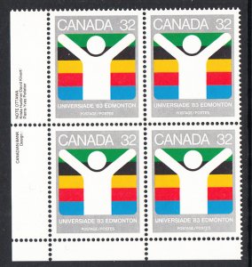 Canada 981 Inscription Plate Block MNH VF