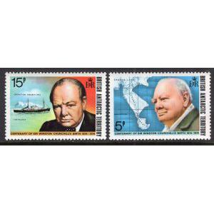 British Antarctic Territory 62-63 Churchill MNH VF