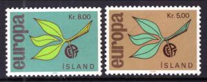 Iceland 375-376 Europa MNH VF