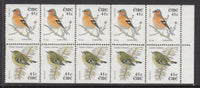 Ireland 1421a Birds Booklet Pane MNH VF