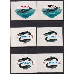 Tonga 407-411,C224-C228,CO126-CO128 Whales MNH VF