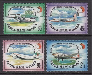 Papua New Guinea 814-817 Airplanes MNH VF