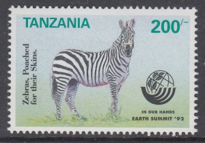 Tanzania 960 Zebra MNH VF