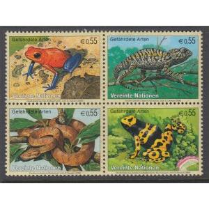UN Vienna 379a Reptiles Amphibians MNH VF