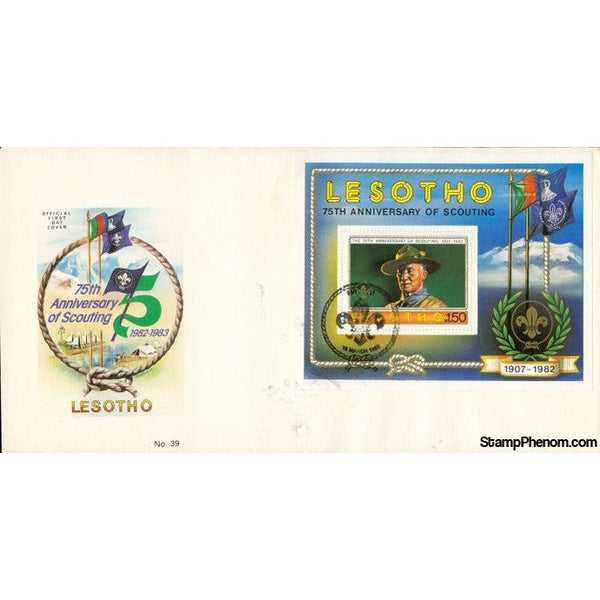 75th Anniversary of Scouting, Lesotho, No. 39 First Day Cover