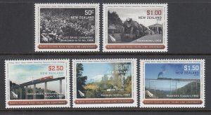 New Zealand 2202-2206 Trains MNH VF