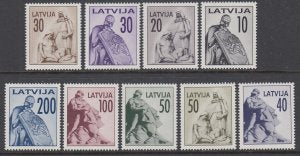 Latvia 318-326 MNH VF