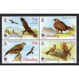 Gibraltar 716 Birds MNH VF