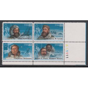 US 2223a Explorers Plate Block MNH VF