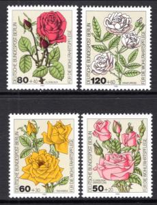 Germany Berlin 9NB193-9NB196 Flowers Roses MNH VF