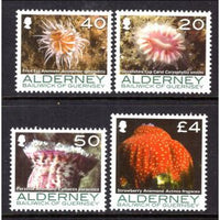 Alderney 303-306 Anemones MNH VF