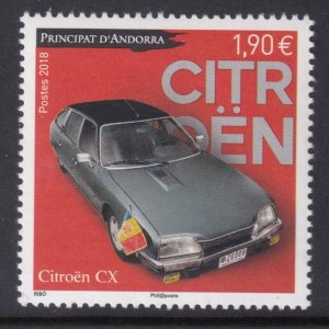 Andorra French 798 Car MNH VF