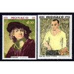 Monaco 1307-1308 Paintings MNH VF