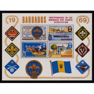 Barbados 326a Boy Scouts Souvenir Sheet MNH VF