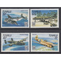 Tuvalu 307-310 Airplanes MNH VF