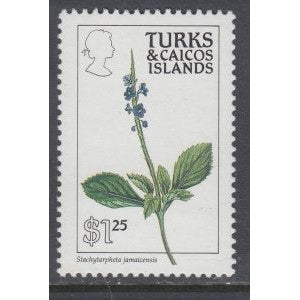 Turks and Caicos 802a Flower MNH VF