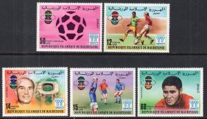 Mauritania 375-377,C182-C183 Soccer MNH VF