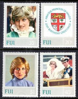 Fiji 470-473 Princess Diana MNH VF