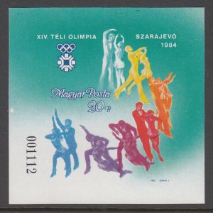 Hungary 2824 Olympics Imperf Souvenir Sheet MNH VF