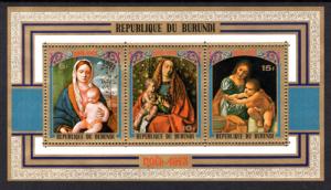 Burundi 443a Christmas Souvenir Sheet MNH VF