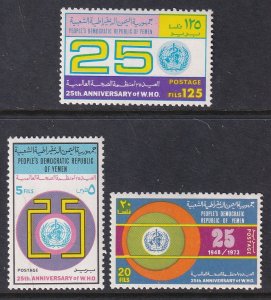 Yemen People's Democratic Republic 134-136 MNH VF