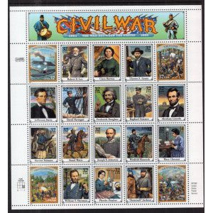 US 2975 Civil War Pane MNH VF