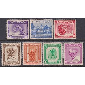 Colombia 580-586 Flowers UPU MNH VF