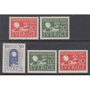 Sweden 411-415 UPU MNH VF