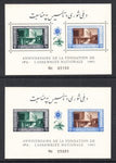 Afghanistan 516-517 Foot Noted Souvenir Sheets MNH VF