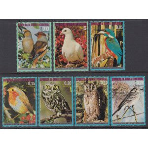 Equatorial Guinea 76112-76118 Birds MNH VF