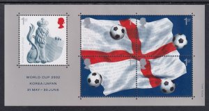 Great Britain 2056 Soccer Souvenir Sheet MNH VF