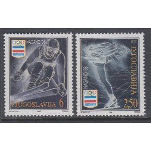 Yugoslavia 2400-2401 Winter Olympics MNH VF