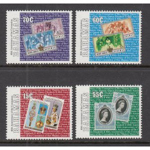 Bahamas 776-779 Stamp on Stamp MNH VF