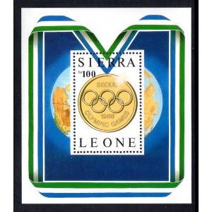 Sierra Leone 878 Olympics Souvenir Sheet MNH VF