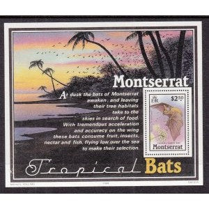 Montserrat 671 Bat Souvenir Sheet MNH VF