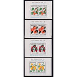 South Korea 893a-92a Fruit Souvenir Sheets MNH VF