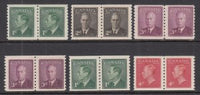 Canada 295-300 Coil Pairs MNH VF