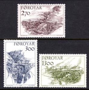 Faroe Islands 149-151 MNH VF