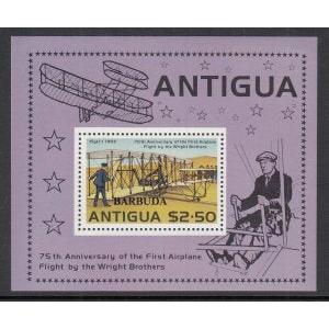 Barbuda 339 Airplane Souvenir Sheet MNH VF