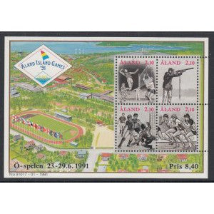 Aland 58 Sports Souvenir Sheet MNH VF